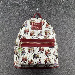 Loungefly X Disney Snow‎ White and the Seven Dwarfs Tattoo Print Mini Backpack